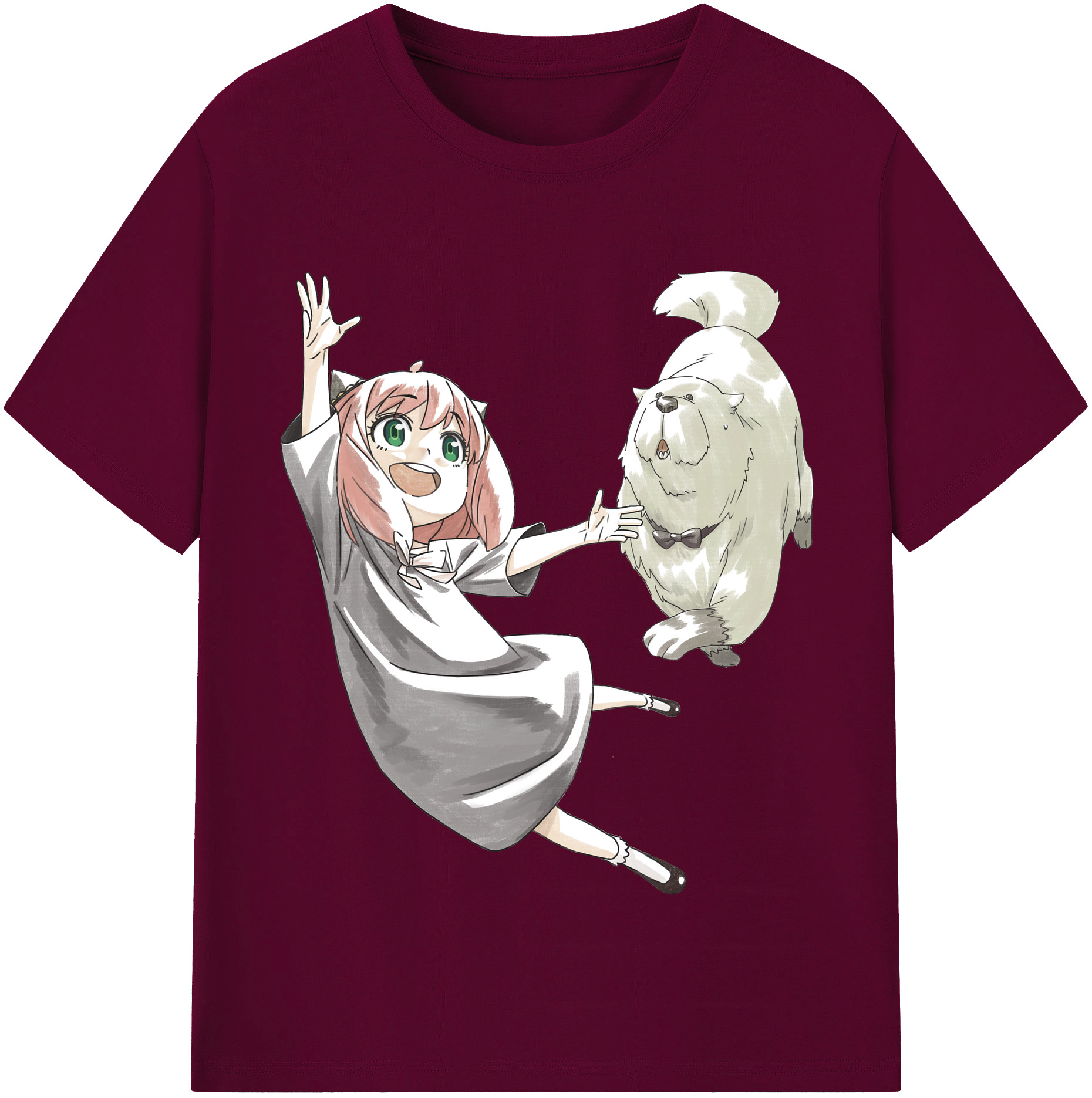 （画像用） SPY×FAMILY间谍家家酒 レディースカジュアルプリントTシャツ（綿100％）